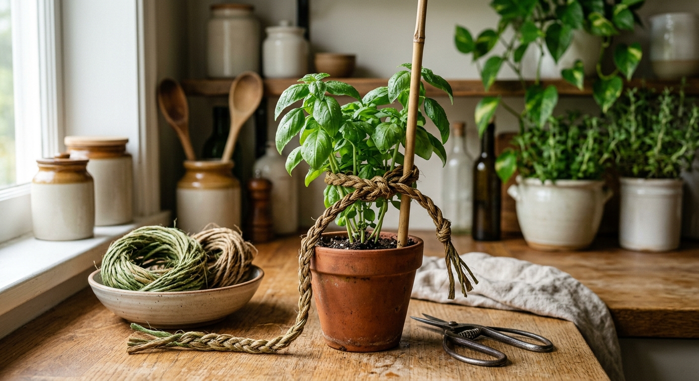 붉은 시금치 끈의 겉면이 벗겨져 안쪽 철심이 보이는 모습