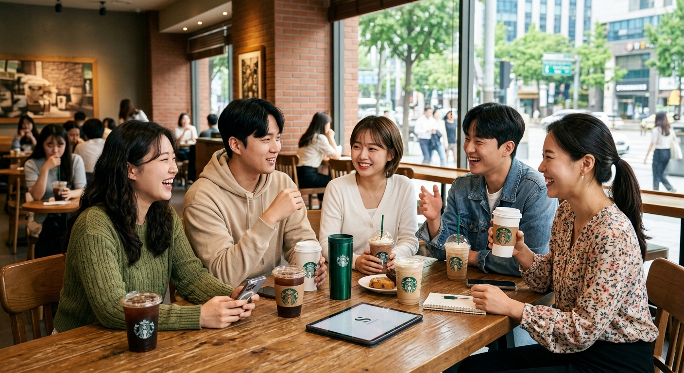 스마트폰 앱에서 연령 인증과 할인 서비스 가입 화면을 확인하는 모습