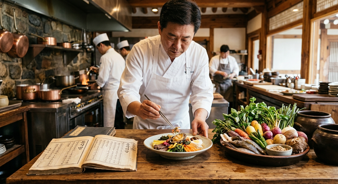 제철 재료로 정갈하게 구성된 한국의집 궁중음식 상차림