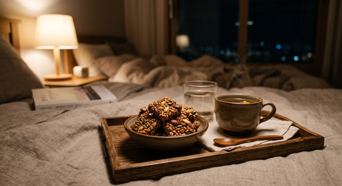 삶은 병아리콩과 가볍게 구운 병아리콩이 함께 놓인 접시