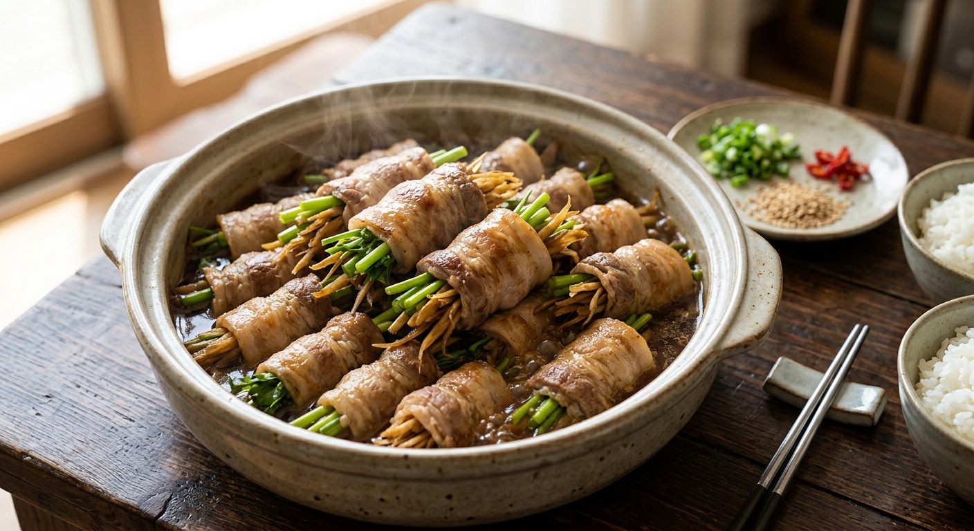 미나리와 우엉을 함께 넣는 이유, 맛과 영양의 균형
