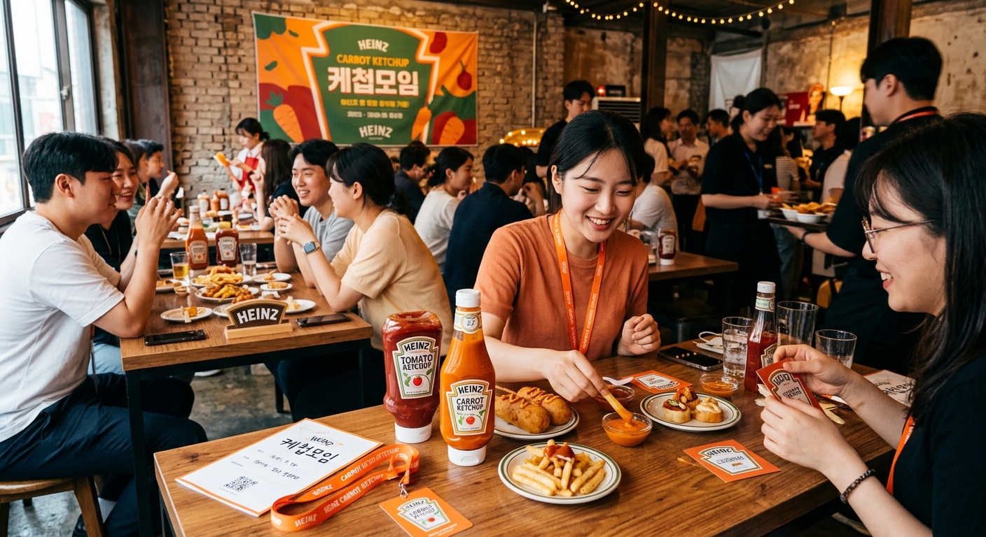 행사 참석 전 복장과 신청 내용을 준비하는 참가자의 모습