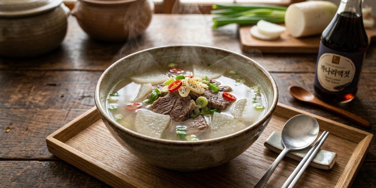 소고기무국 맛있게 끓이는 법, 까나리액젓 한 스푼의 비밀