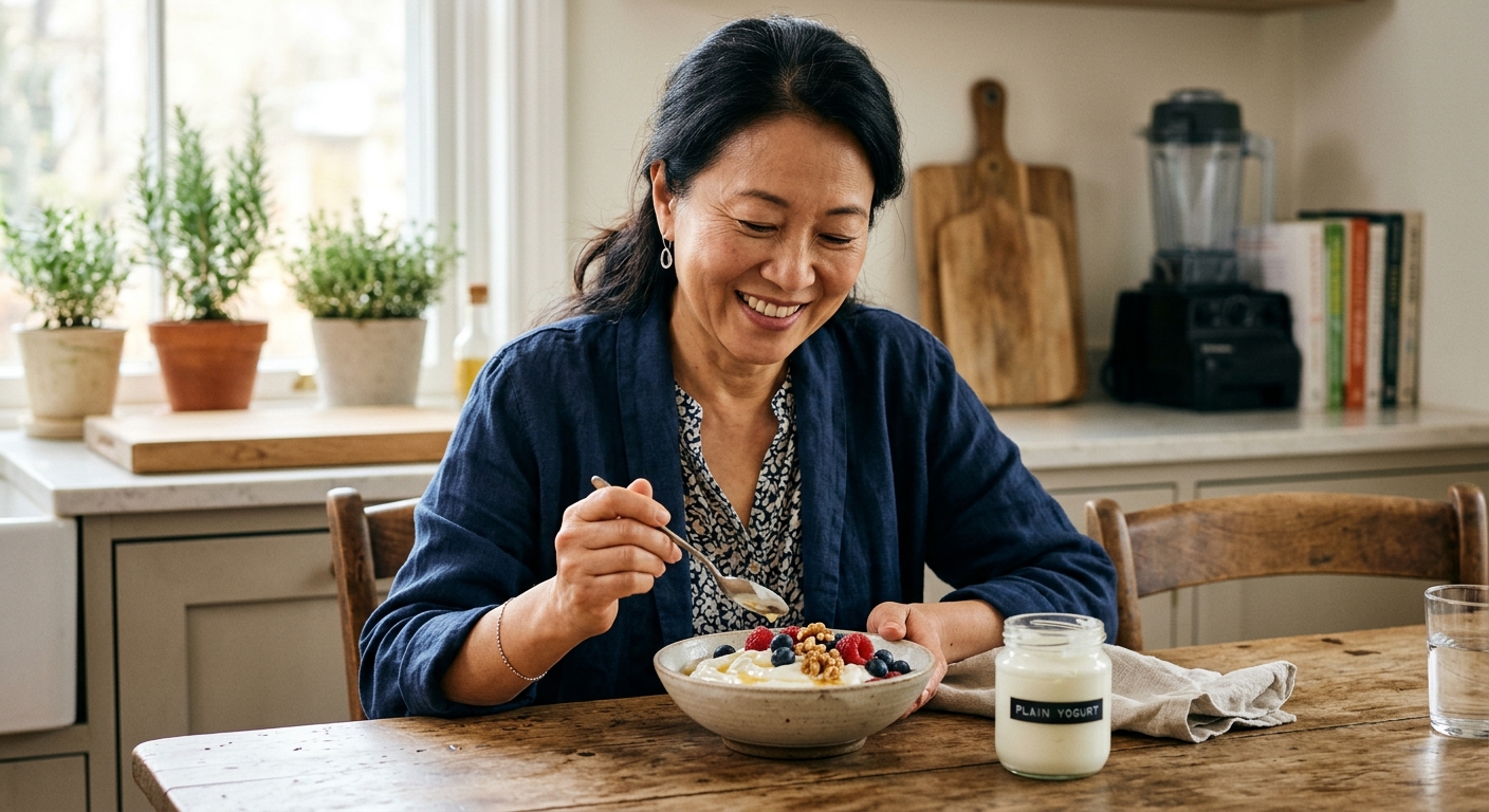 인체 소화기관 모형에서 대장 부위를 강조해 보여주는 의학적 설명 이미지
