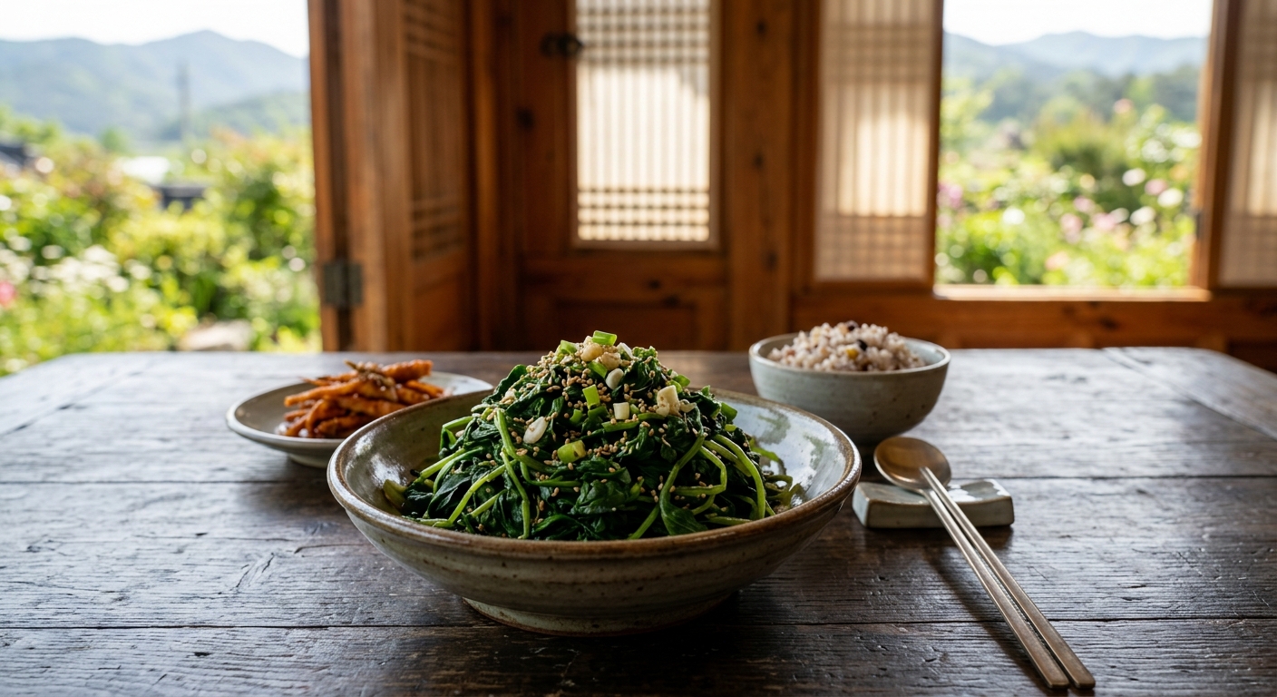 칼륨이 풍부한 참취나물로 만든 봄나물 반찬