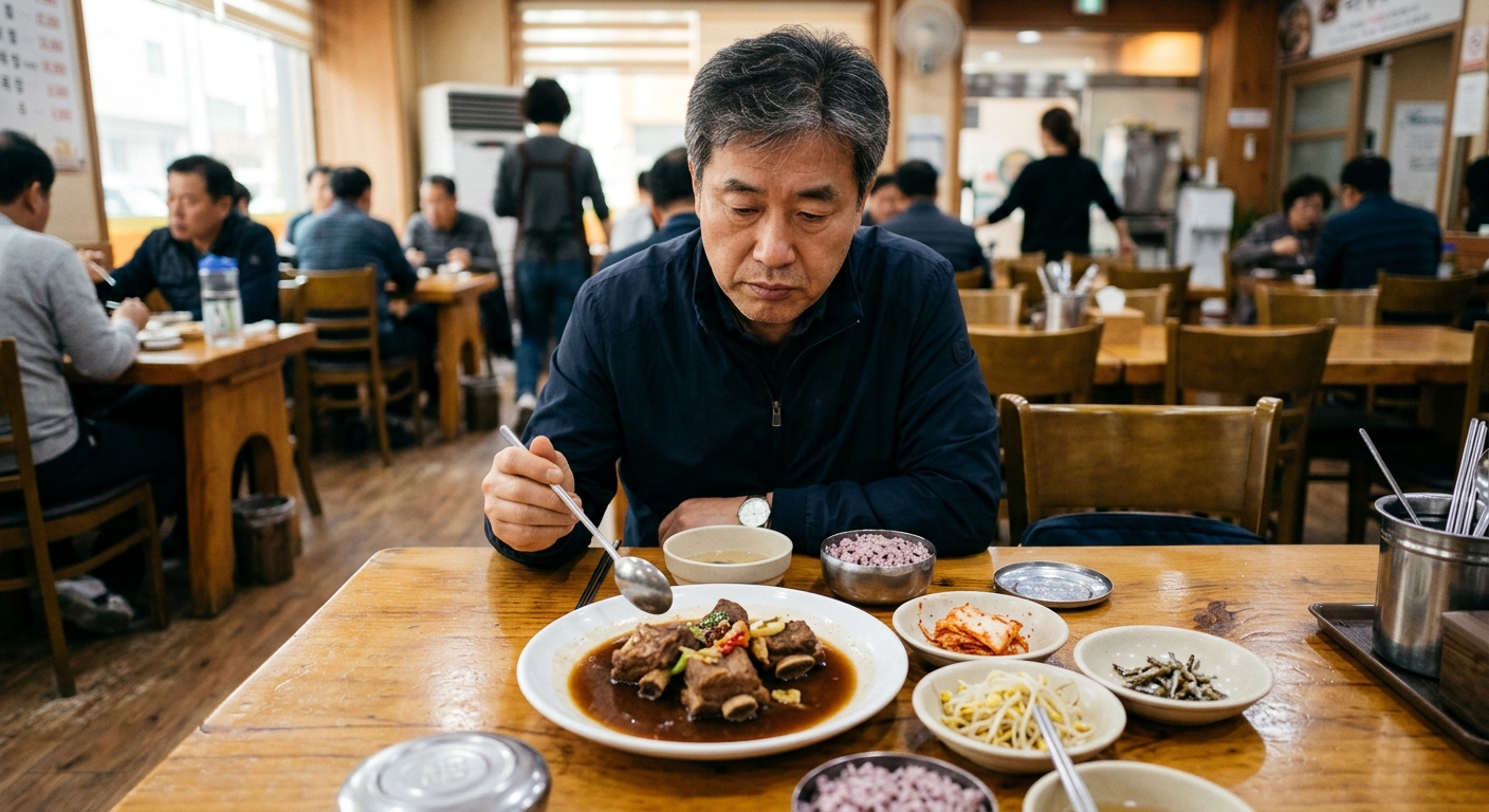 맛있게 차려진 메인 메뉴와 정갈한 반찬이 함께 놓인 한식 상차림