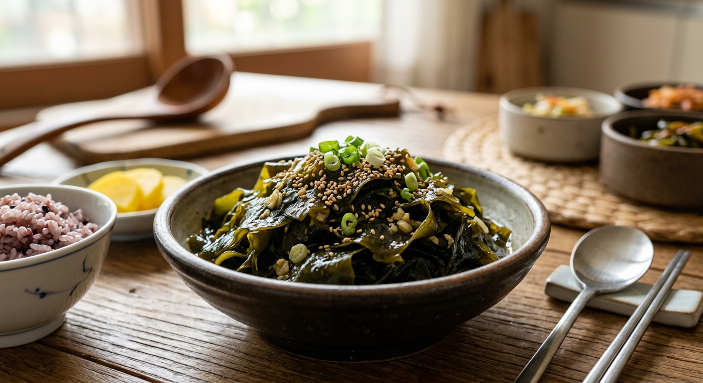 아이와 어르신도 먹기 좋게 부드럽게 볶아낸 미역볶음 반찬