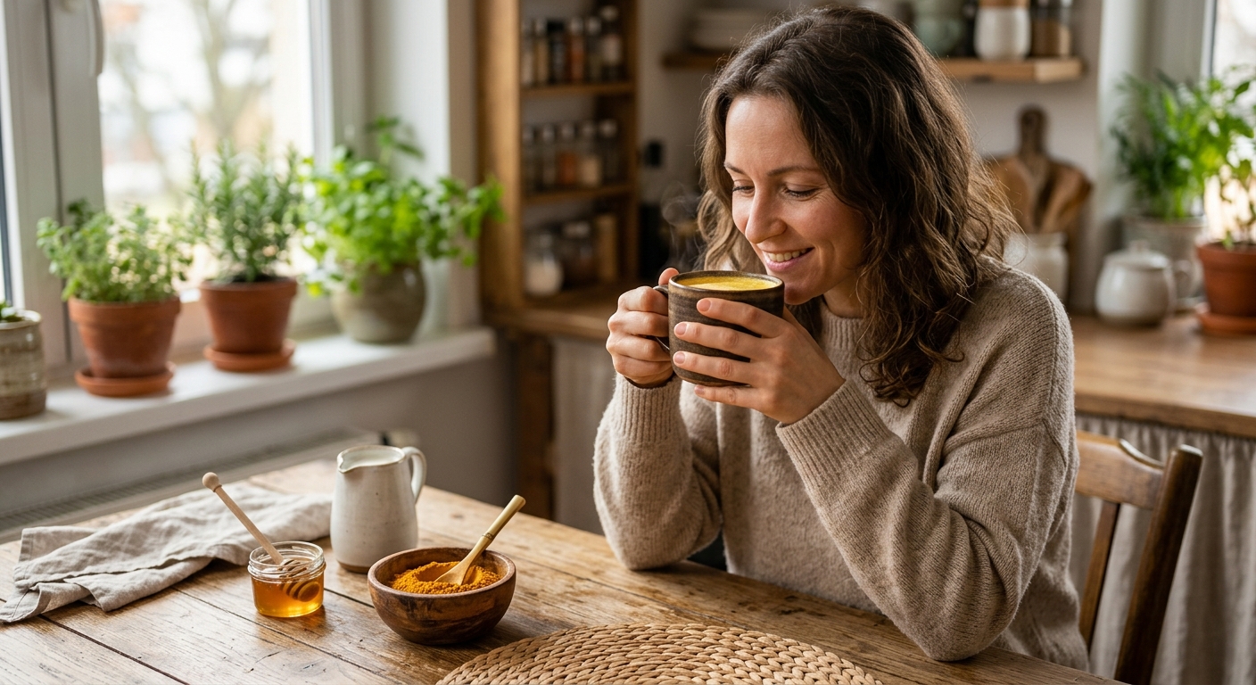 우유와 향신료를 계량스푼으로 소량 덜어 준비한 모습