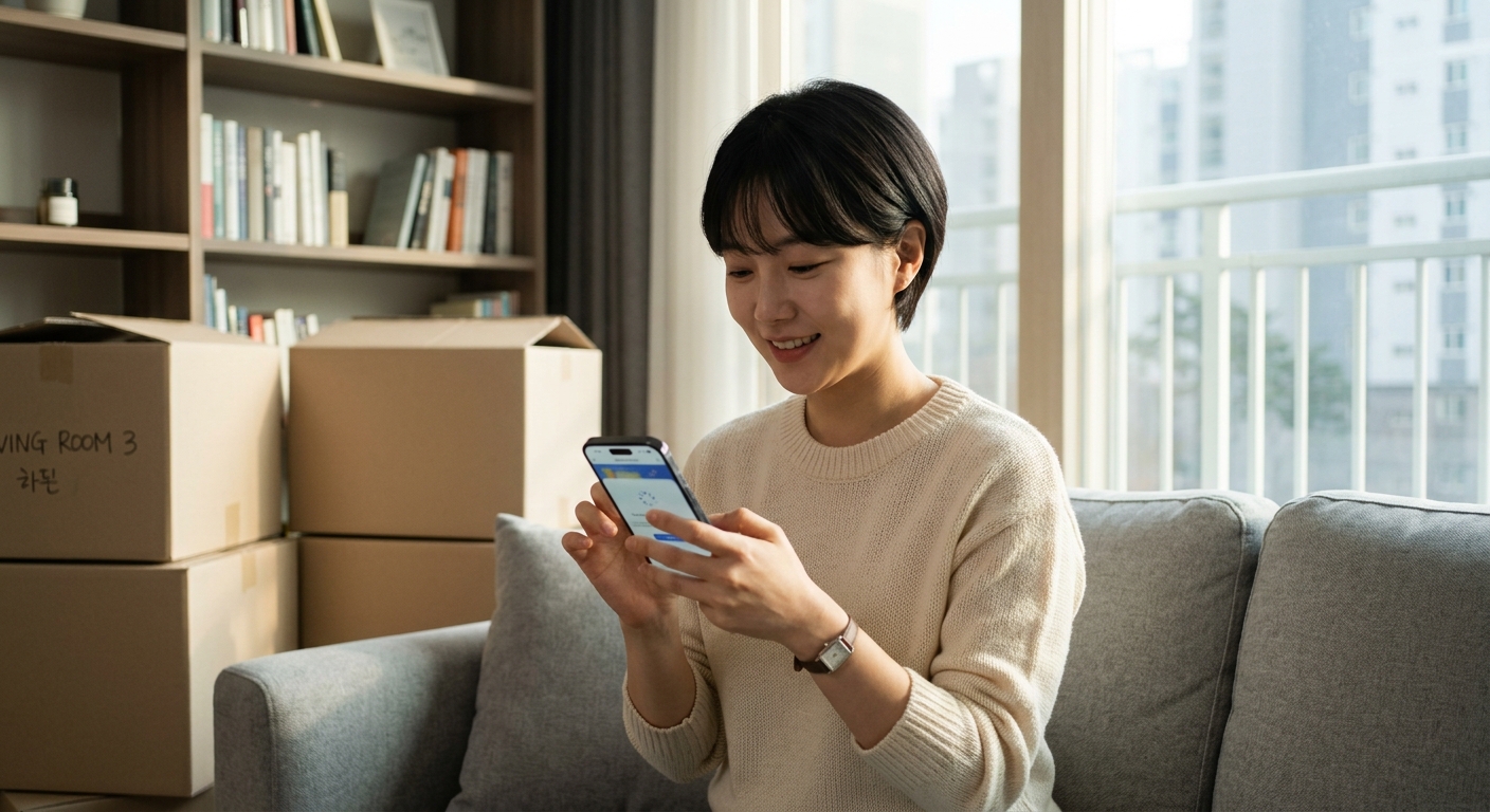 출산 결혼 이사 등 인생 이벤트별 행정 안내를 보여주는 서비스 화면