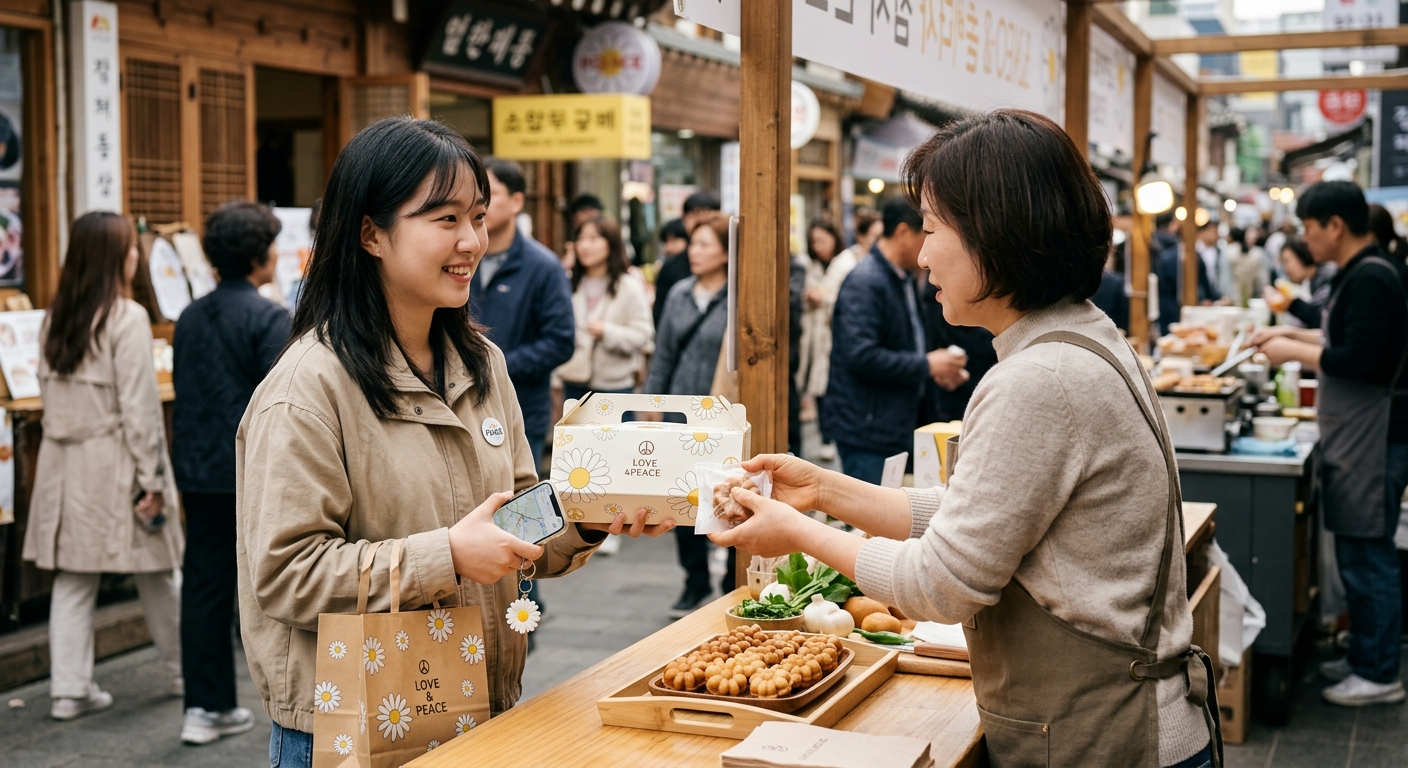 기부 메시지를 담은 프리미엄 디저트 프로젝트를 상징하는 이미지