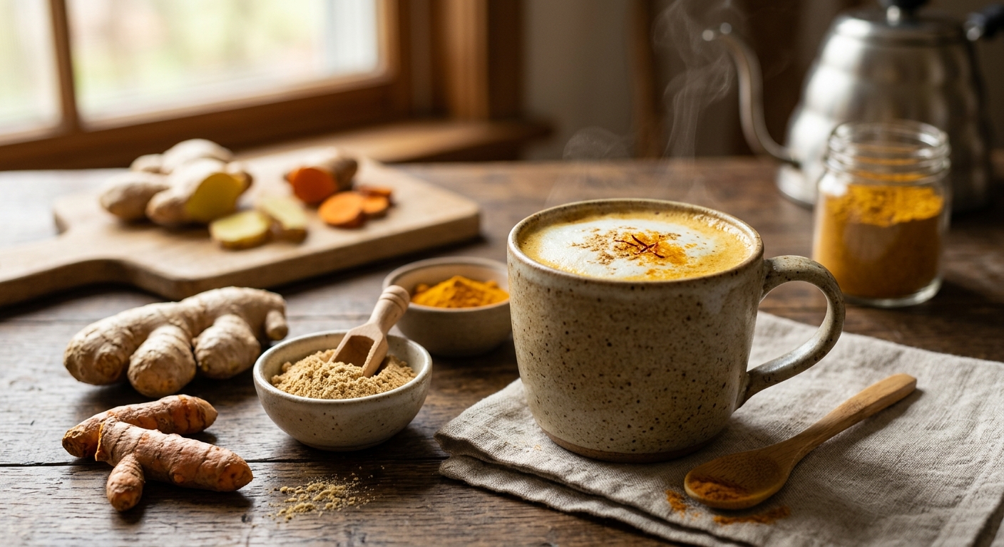 건강한 식단과 가벼운 운동을 함께 하는 일상 장면