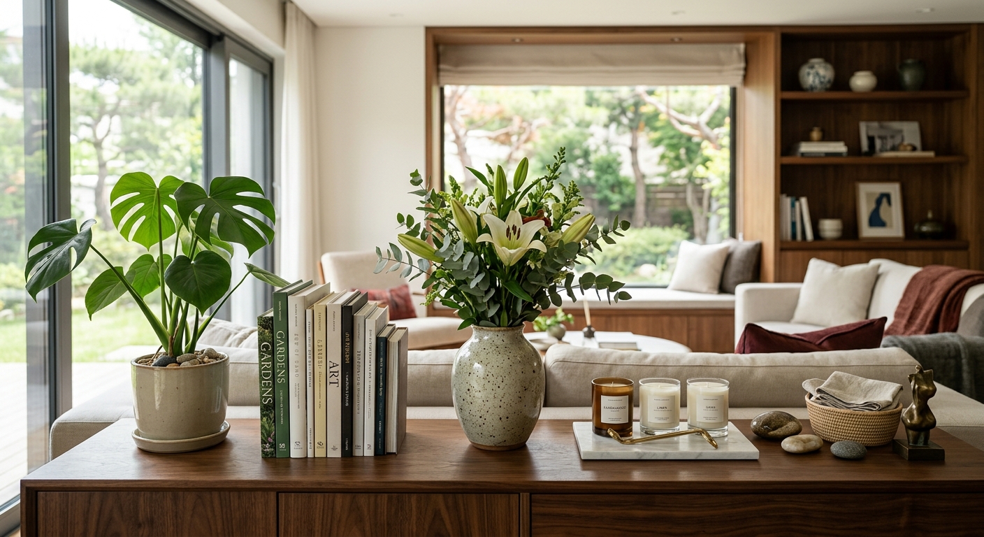 현관 정리와 힐링 코너 만들기 등 실천 가능한 정리 습관을 보여주는 집