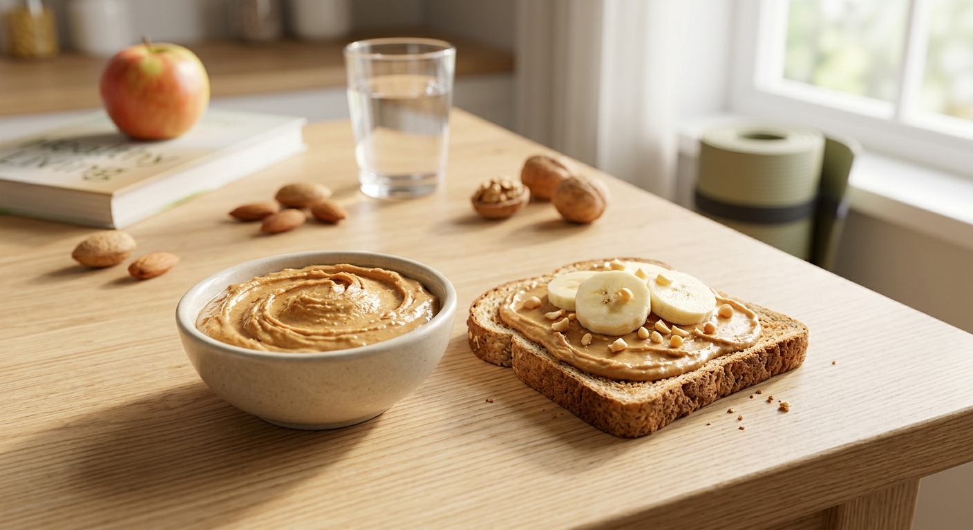 운동과 균형 잡힌 식단으로 뇌 건강을 관리하는 일상 장면