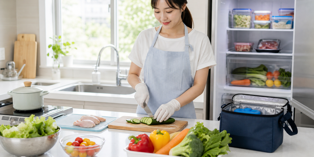 음식을 안전하게 보관하고 조리하는 여름철 주방