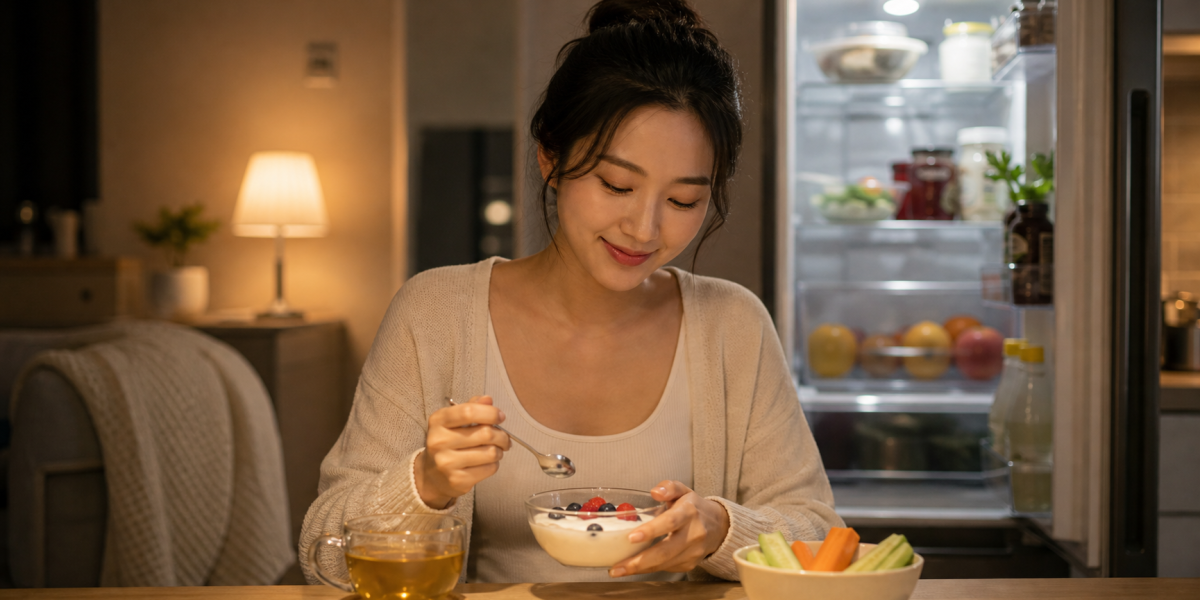 다이어트 중 야식 욕구 줄이는 법 (밤에 먹고 싶을 때 현실 대처법)
