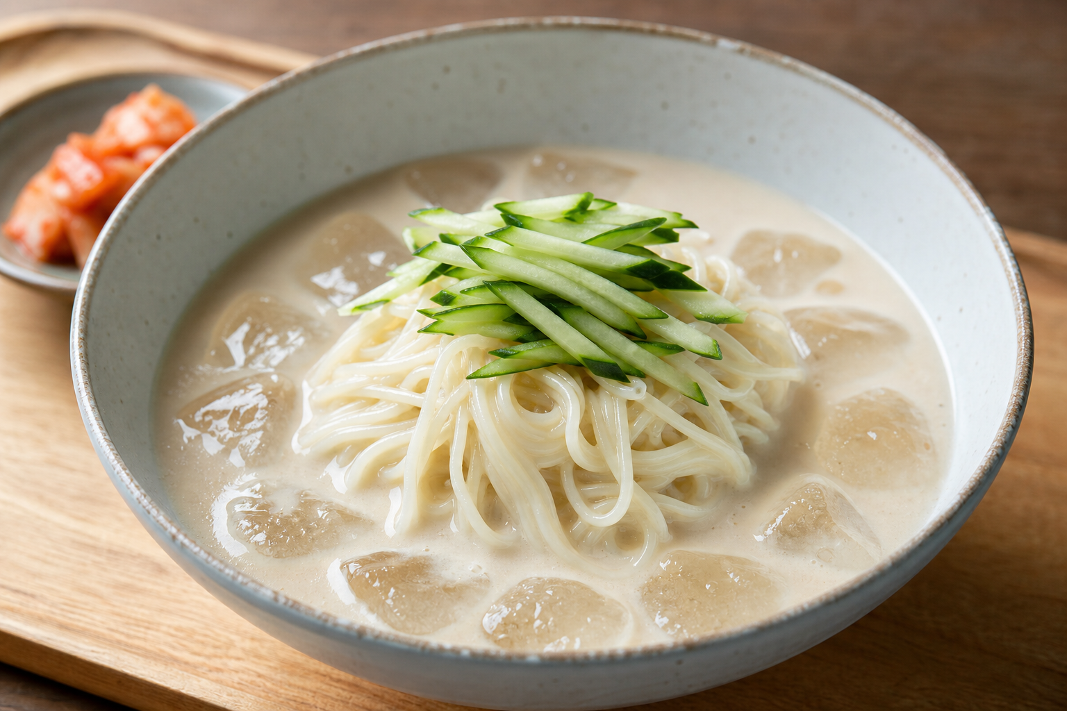얼음 동동 띄운 콩국수 한 그릇