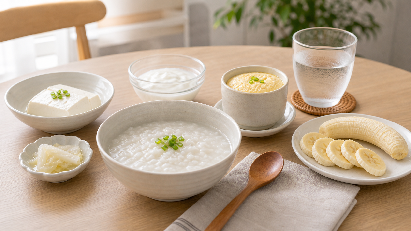 속이 예민한 사람을 위한 부드러운 아침 식사